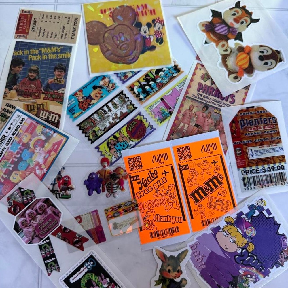Y2K Nostalgia Sticker Lot Mixed Retro Decals